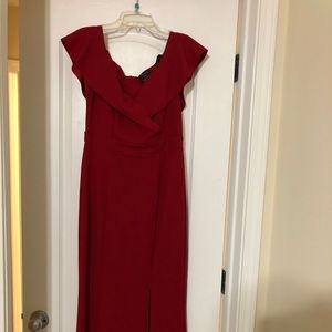 Alexa B NItes long red dress